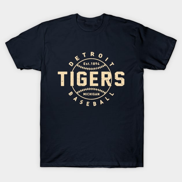 Vintage Detroit Tigers 2 by Buck Tee Original T-Shirt by Buck Tee
